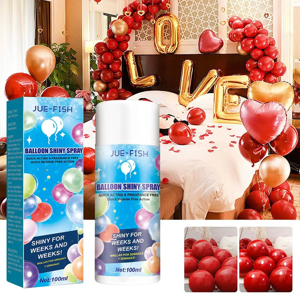 Balloon Shiny Spray Anti Fading Polish Restore Decoration Atmosphere Balloon Gloss Spray Ballon Enhance Brightener image 4