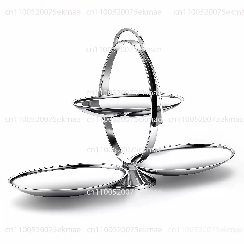 3 Tier Dessert Stand for Party, Mirrored Stainless Steel Pastry Tower, Fruit Tray & Cupcake Holder, Wedding, Birthday, High Tea