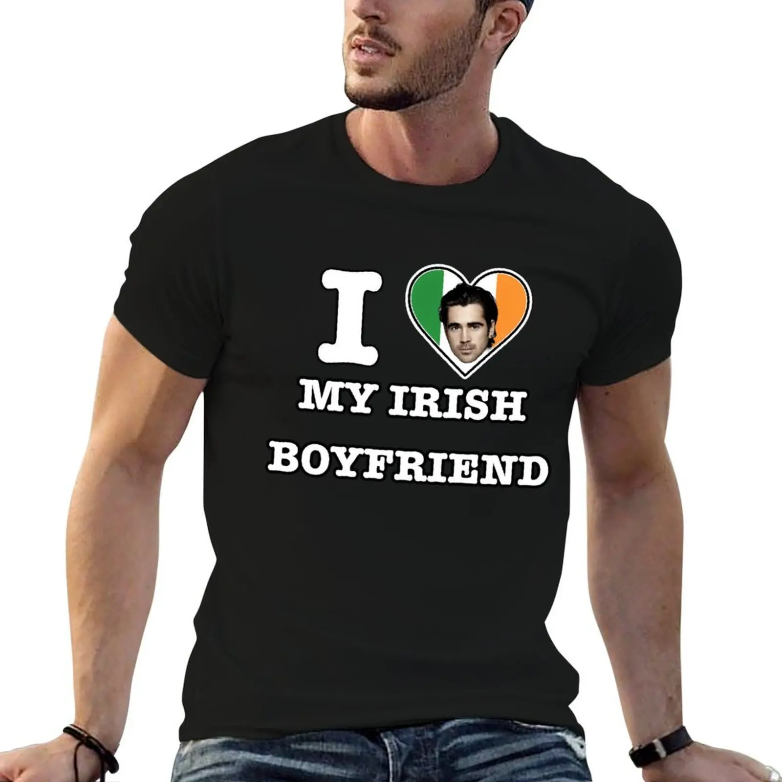 

Colin Farrell Irish Boyfriend T-Shirt man t shirts cotton essential t shirt t shirts for man cotton T-shirt