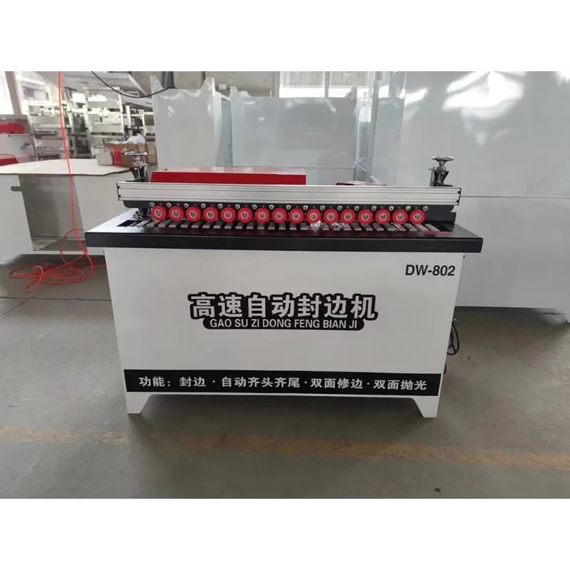 802 High Speed Automatic Wood Based Panels Machinery PVC Edge Banding Machine