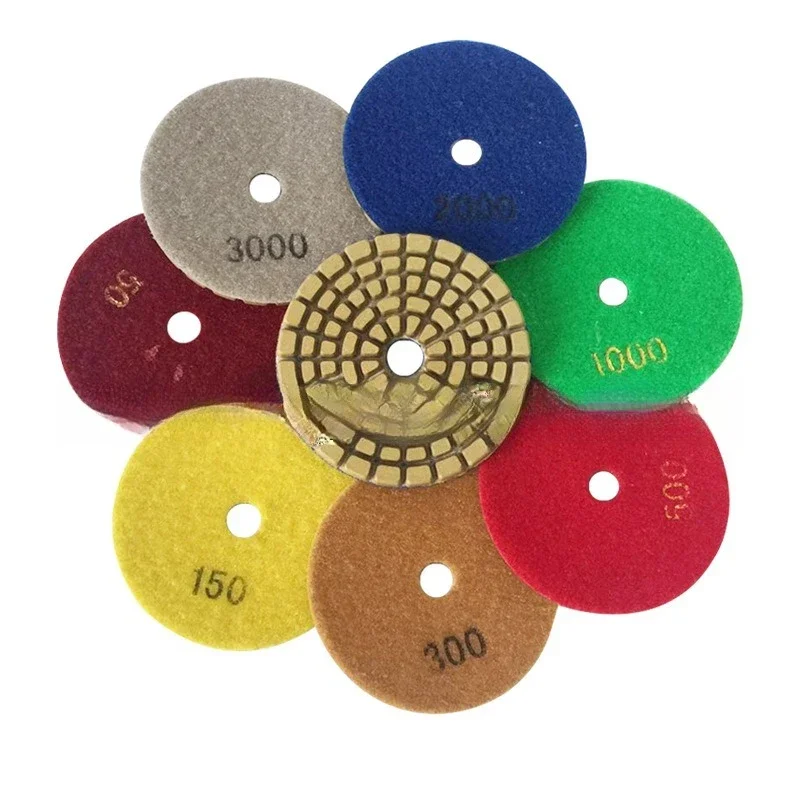 

3 inch marble polished dry grinding sheet, concrete cement stone refurbished diamond resin sheet