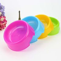 1Pc Candy Color Pet Kitten Puppy Food Feeder Safety Plastic Round Bowl Medium Small Cat Dog Food Water Bowl Pet Feeding Supplies