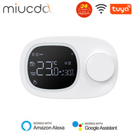 MIUCDA Tuya WiFi Smart Thermostat, Low Power Battery Heating/Cooling Water Gas Boiler Temperature Control For Alexa Google Home