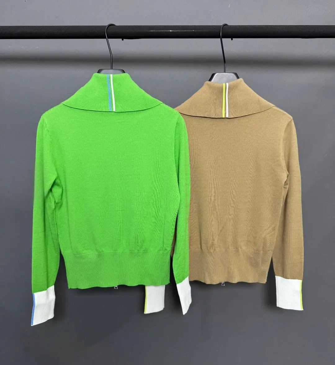 2026 Ladies Fall Golf Knit Cardigan Big Lapel Design Slimming Youthful Stylish Golf Outerwear Top