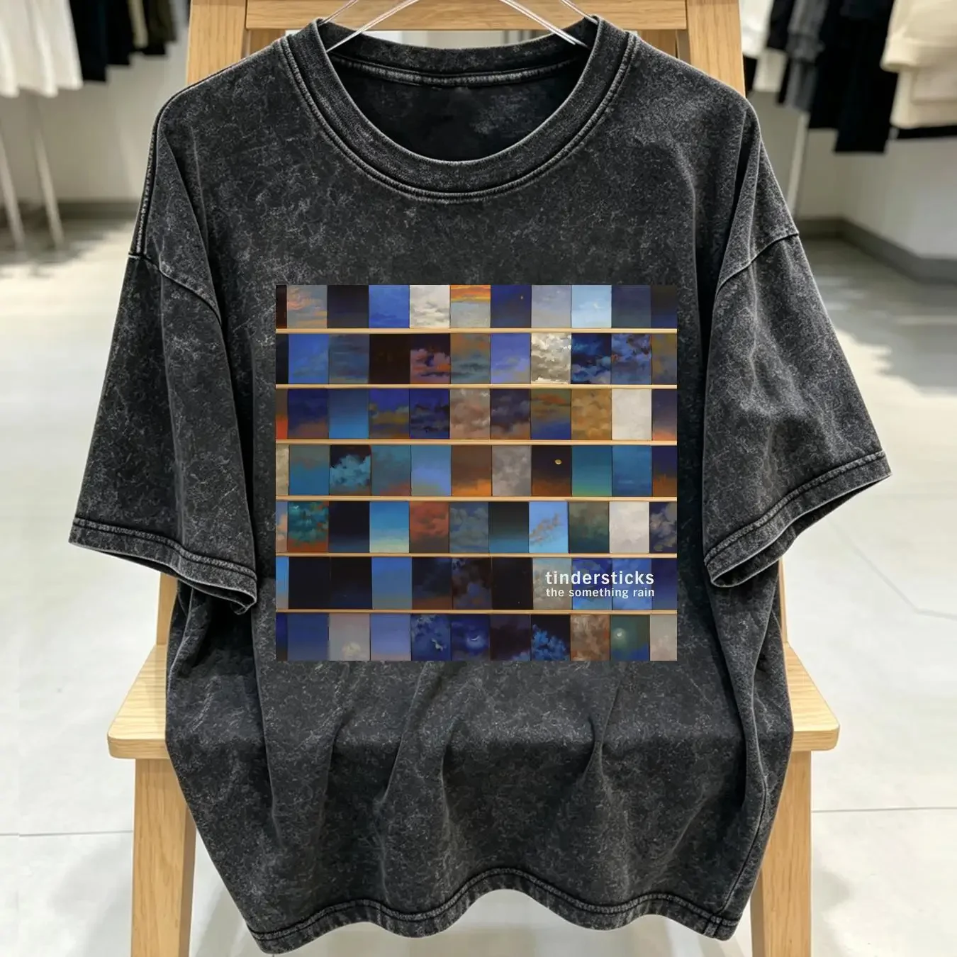 washed T Shirt TINDERSTICKS the something rain vinyl cd cover SMALL MEDIUM LARGE or XL long short sleeves vintage Washed