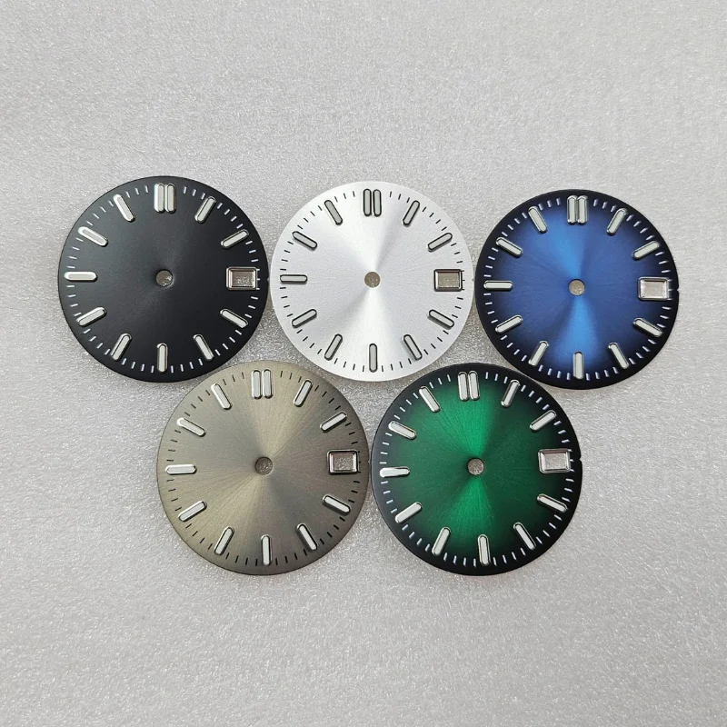 

NH35 Dial 28.5mm Roman numeral Dial S Dial Blue Luminous For NH35 NH36 Movements Watch Accessories Repair