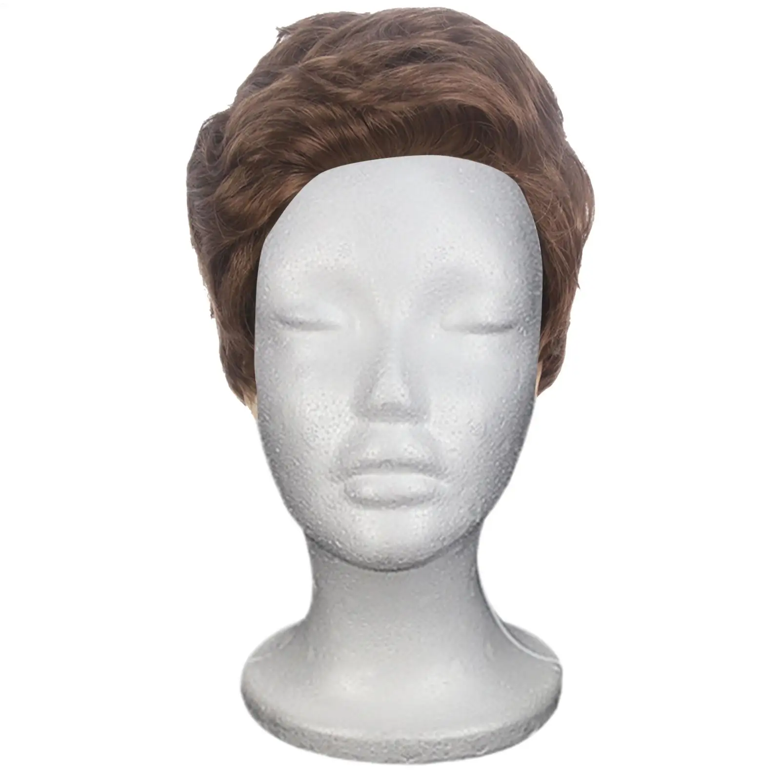 Maniquí de espuma de poliestireno para mujer, modelo de cabeza para exhibición de sombreros, gafas, pelucas y accesorios.