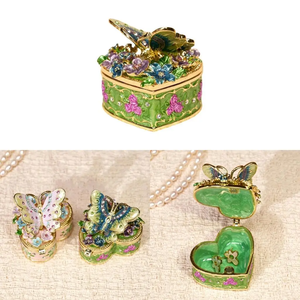 91AF Alloy Jewelry Storage Solution with Butterfly Space Saving Design Elegant