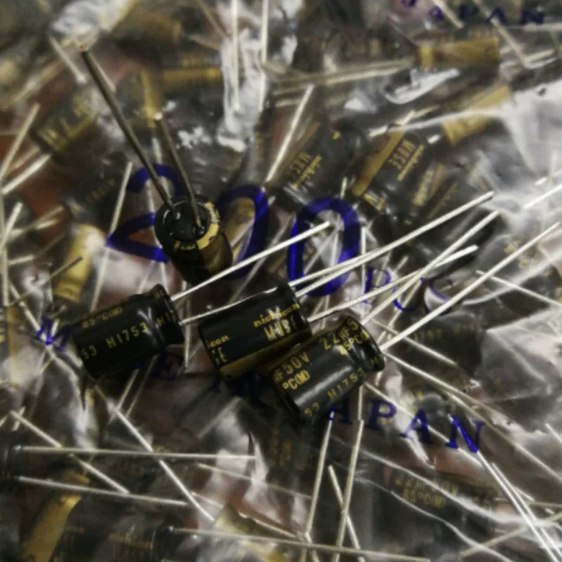 

10PCS-100PCS 22UF 50V Japanese Nichicon Fever Audio Capacitor 50V22UF 8 * 12 MUSE KZ Copper Pin