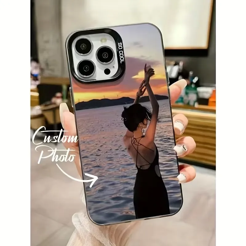 Funda Personalizada con Foto DIY para iPhone 18 17 16 15 14 13 12 11 Pro XS Max X XR 7 8 Plus Mini Air, Cubierta Rígida IMD