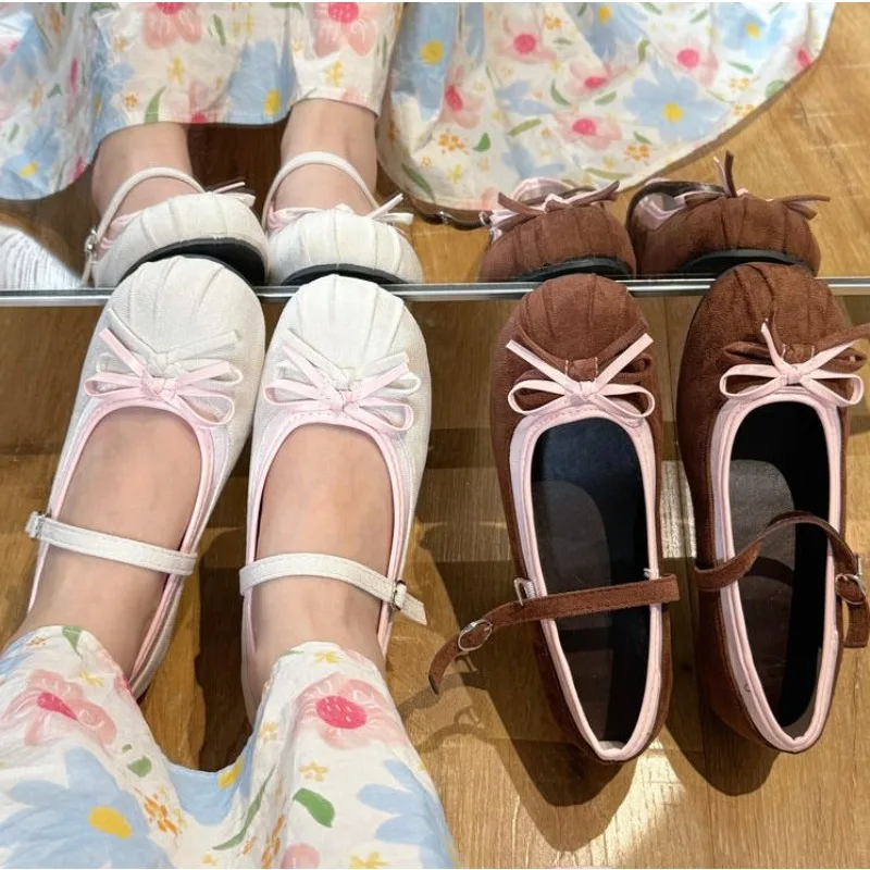 Butterfly-knot Women Mary Jane Shoes Fashion Mix Colors Internal Elevation Shoes Ladies Comfort Spring Autumn Concise Footwear