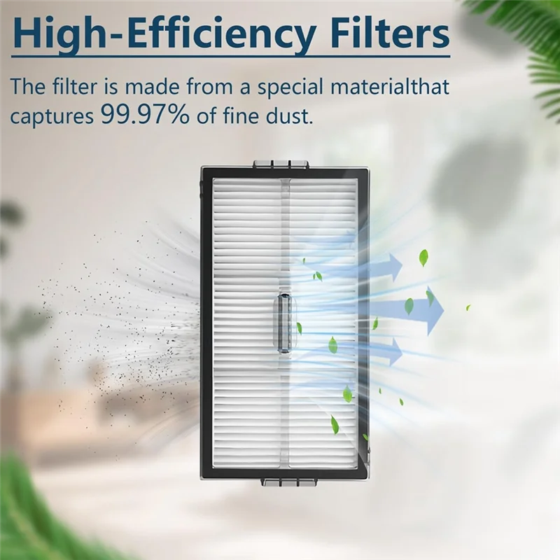 YCOC-Juego de accesorios de filtro Hepa de repuesto para piezas de aspiradora Roborock Saros 10R