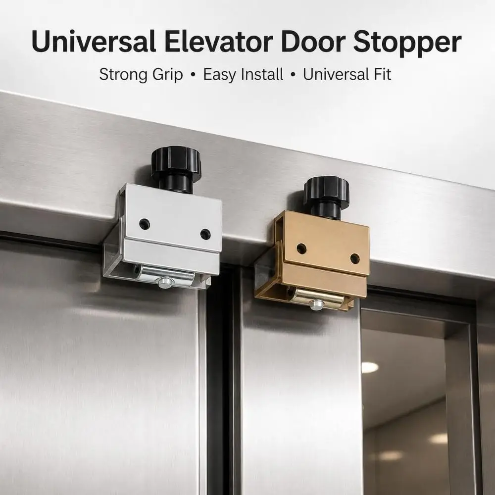 Door hardware Elevator Door Stopper Metal Durable Elevator Door Limiter Universal Hall Door Stopper Commercial Building