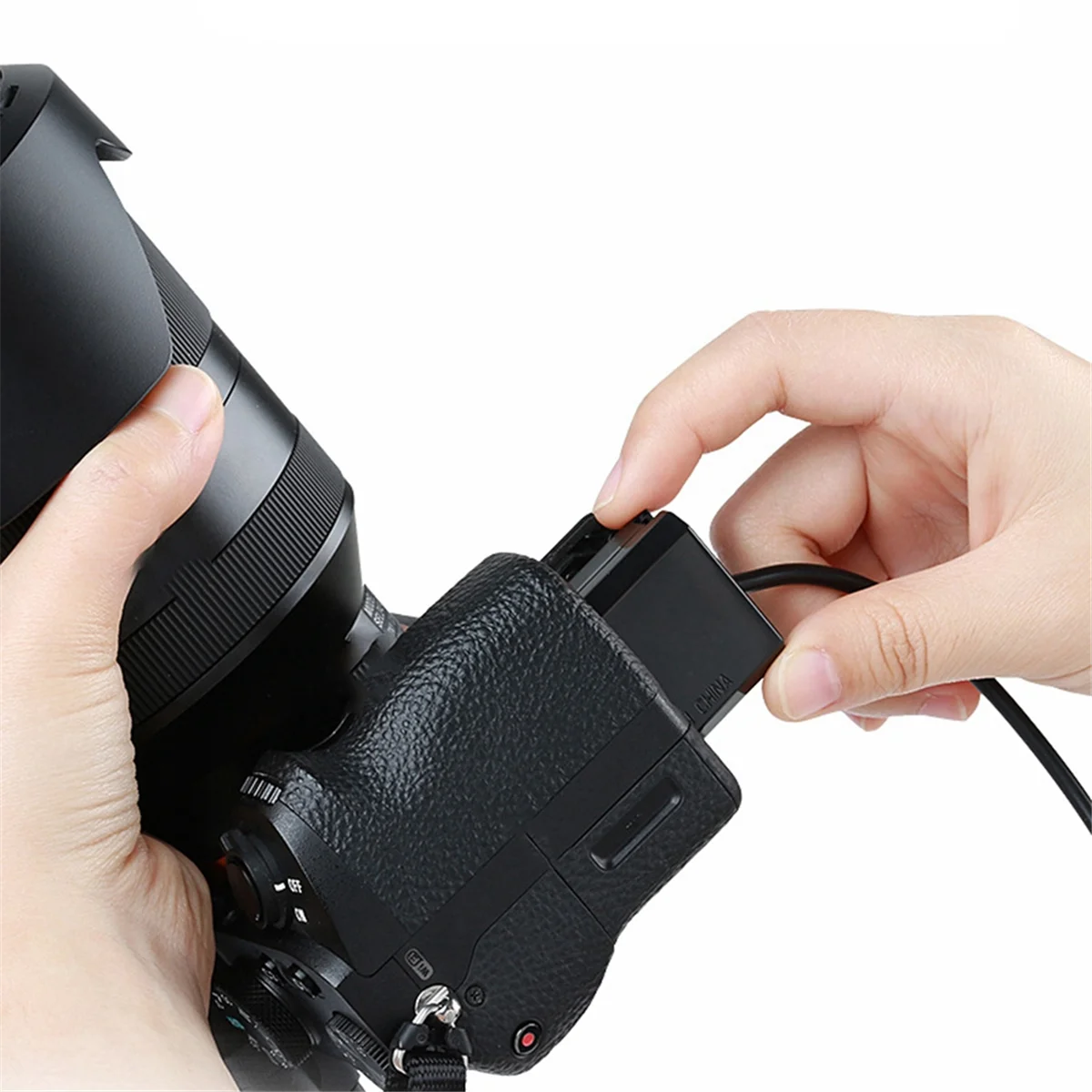 

Y45A-For Sony ZVE10 Camera Dummy Battery Np-Fw50 Type-C Power Supply A7R2 Portable External Power Supply