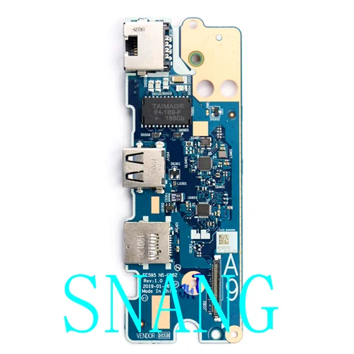 Usado para NS-C062 para thinkpad e495 e50 e595 usb power wlan placa de teste bom