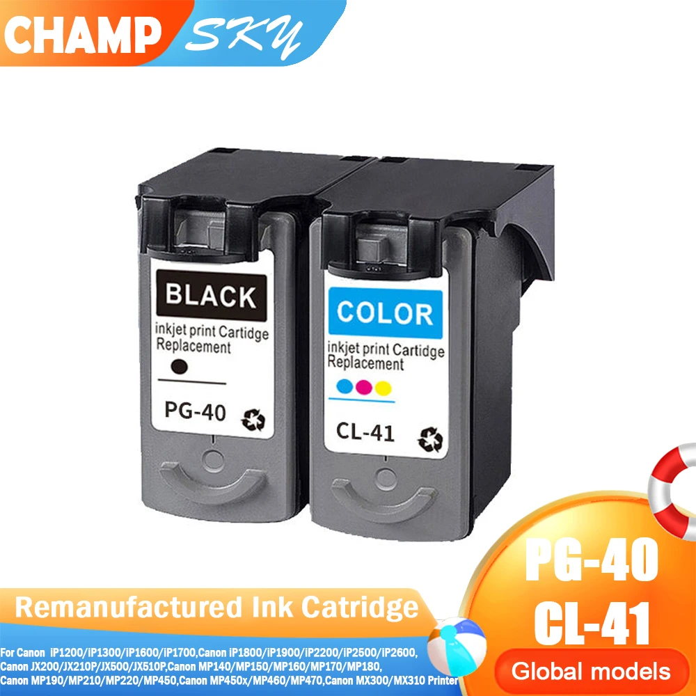 

Качественный струйный картридж для Φ PG40 CL41, для Canon iP1200 iP1300 iP1600 iP1700 iP1800 PG-40 и т. д.