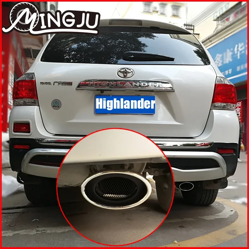 

Stainless Steel Automobiles Car Exhaust Muffler fit for Toyota Highlander 2009 to 2020 car accessories Auto parts