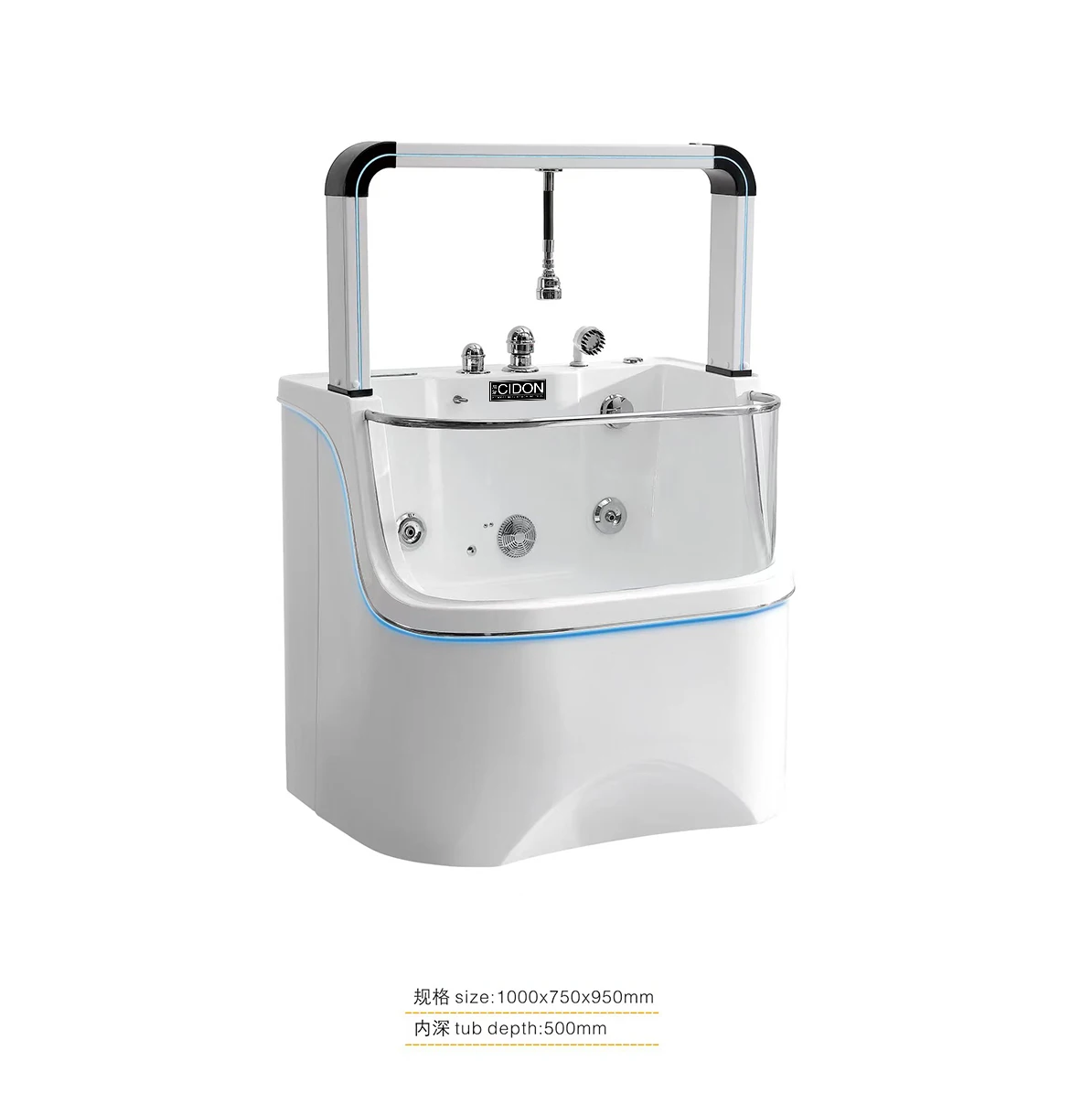 New design Pet Grooming SPA Bath Tubs With Function of Circulating Water Milky SPA Function