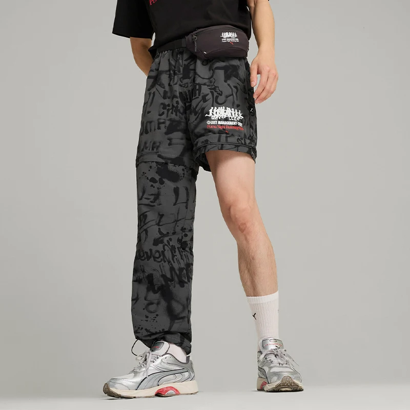 

Оригинальные мужские брюки Puma LMC Collaboration с полным принтом и съемными элементами 626567-70