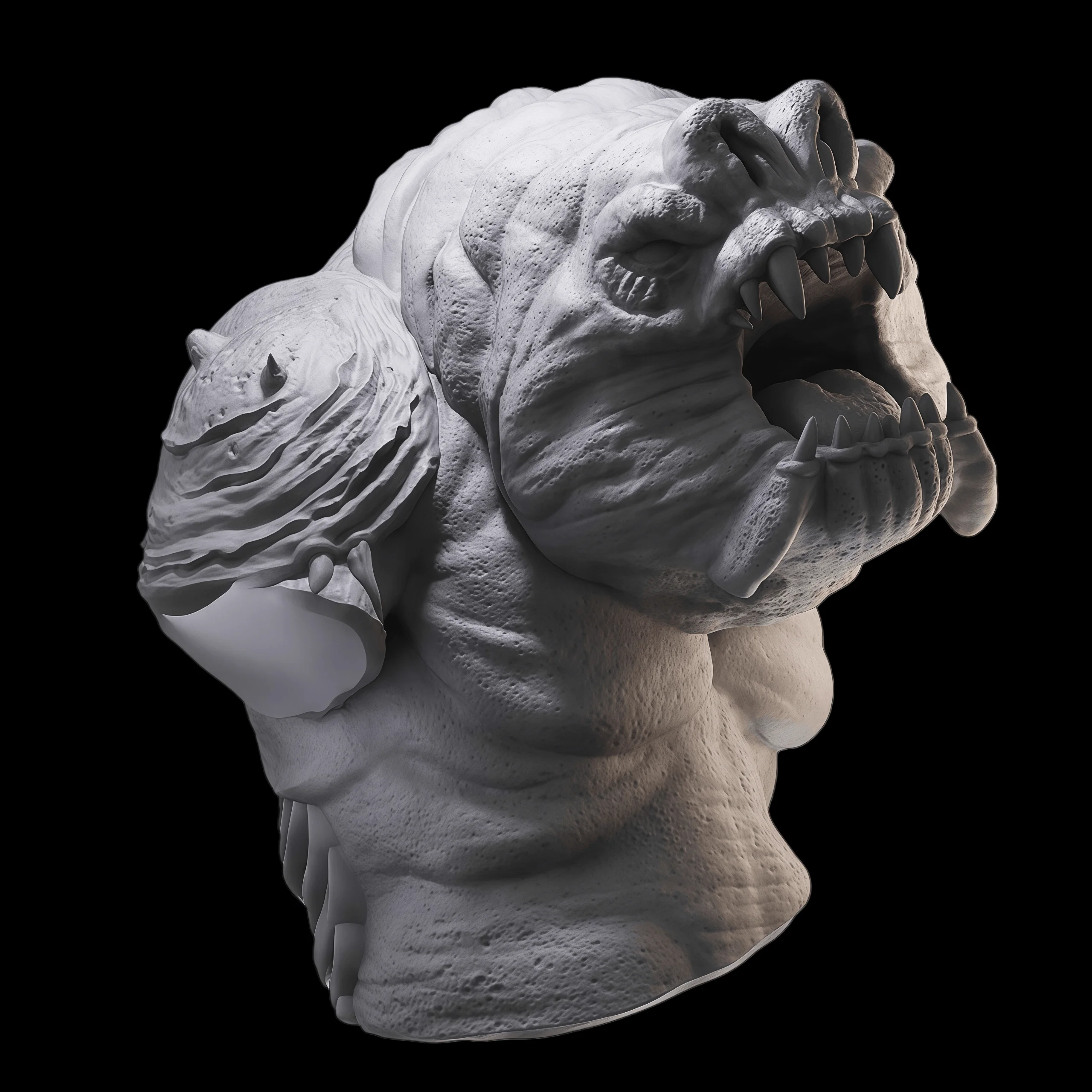 

1: 10 Die Casting Resin Model Assembly Kit, GK， Resin monster bust, unpainted, needs to be assembled (65mm)
