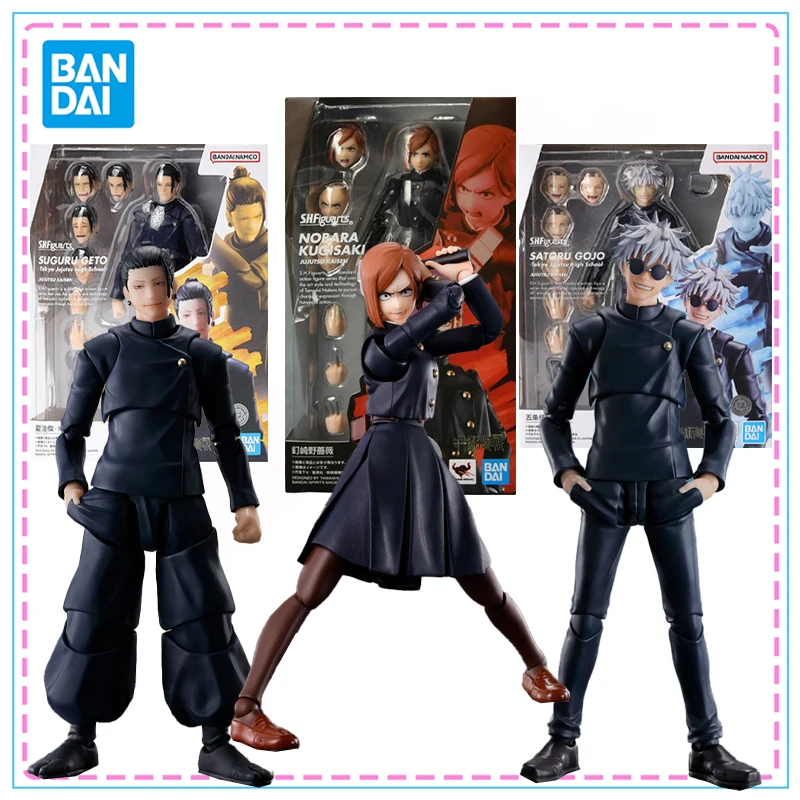 

Bandai S.H.Figuarts Jujutsu Kaisen Model Kit Подлинный SHF Satoru Gojo Geto Suguru Kugisaki Nobara Коллекционная фигурка Модель