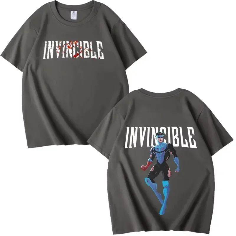 2026 Sommer Bestseller „Invincible Hero“ Themen-Outdoor-Freizeit-Trendiges Herren-Kurzarm-T-Shirt Y2K – Detail 9
