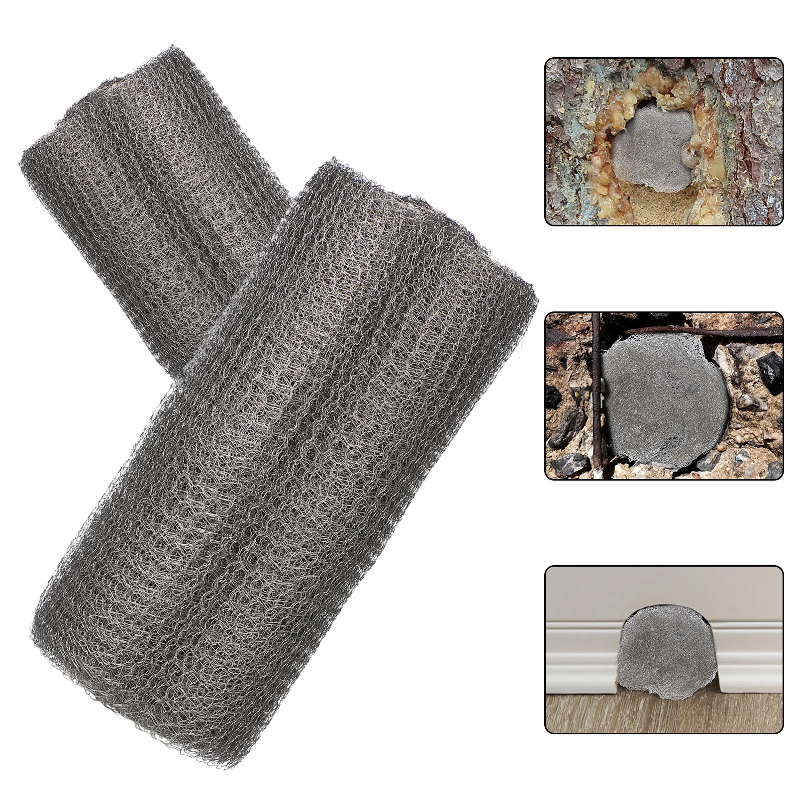 Animal Stainless Steel Wire Mesh Hole Fill Fabric Gap Blocker Mouse Filler Rodent for Mice Control