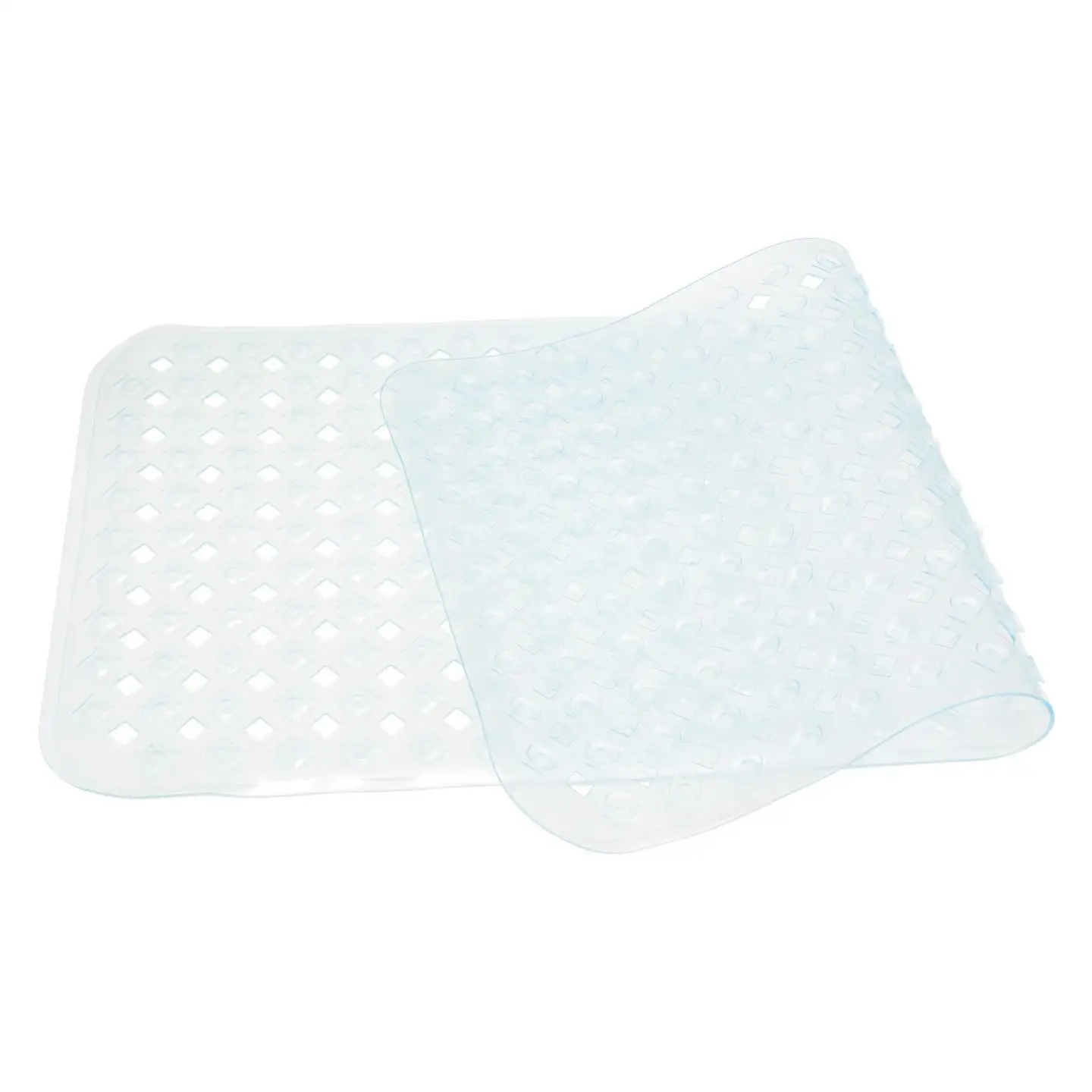 Tapis antidérapant pour salle de bain, en PVC avec trous de drainage, plusieurs couleurs