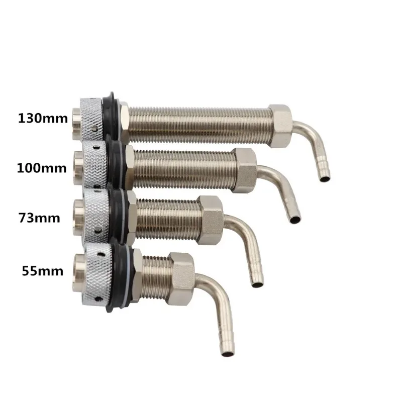 

Beer Tap Faucet Shank With 8mm Barber Elbow, Chrome Plate Brass Shank G5/8 for Adjustable Draft Beer Dispenser Tap Home brewing
