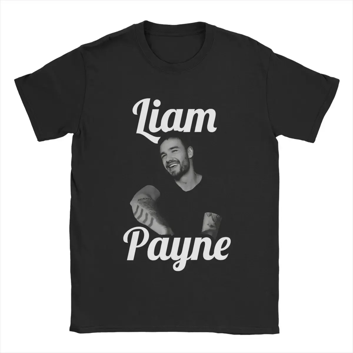 Liam Payne Men's T Shirts Awesome Tee Shirt Short Sleeve O Neck T-Shirt Pure Cotton Tops