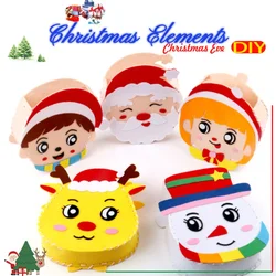 DIY Hand-craft Felt Crafts Toy, Cartoon Bolsa de Natal, Tecido sem tecelagem, Educação Infantil, Montessori Artesanato Presente