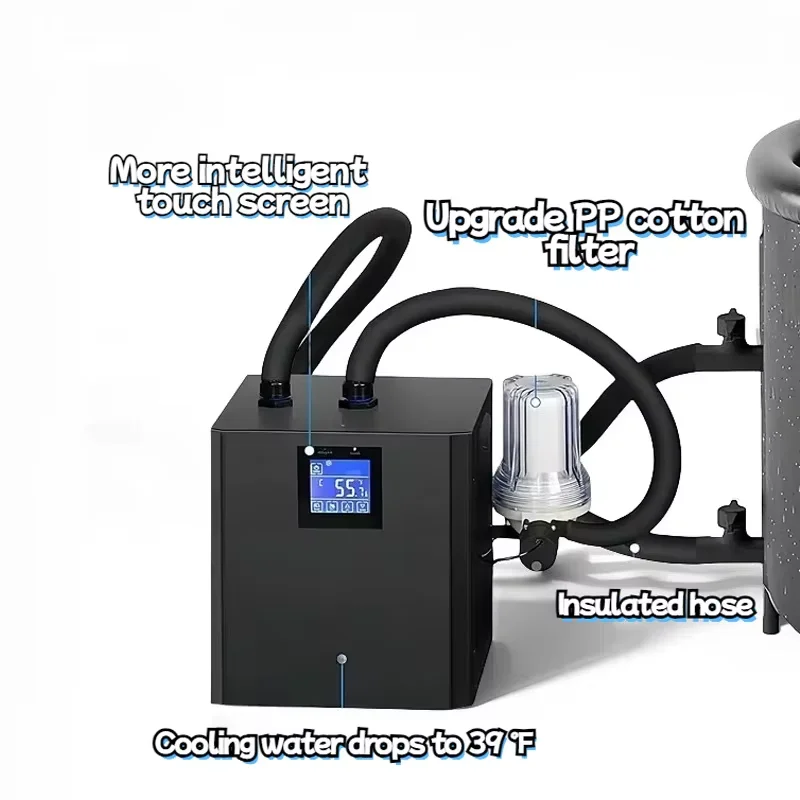 Pulling tool hot-selling 3/1HP ice bath chiller with Wifi water-cooled compressor ice bath chiller