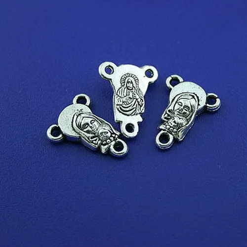 

20pcs 16*12mm Tibetan Silver Tone Crafted Religious Connector H1418 Beads for Jewelry Making