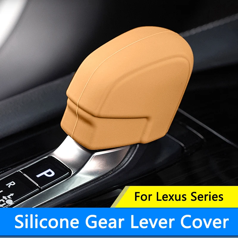 TIAJIAN Car Silicone Gear Shift Knob Cover Gear Shift Non-Slip Grip Handle Protective Cover Interior Accessorie For Lexus Series