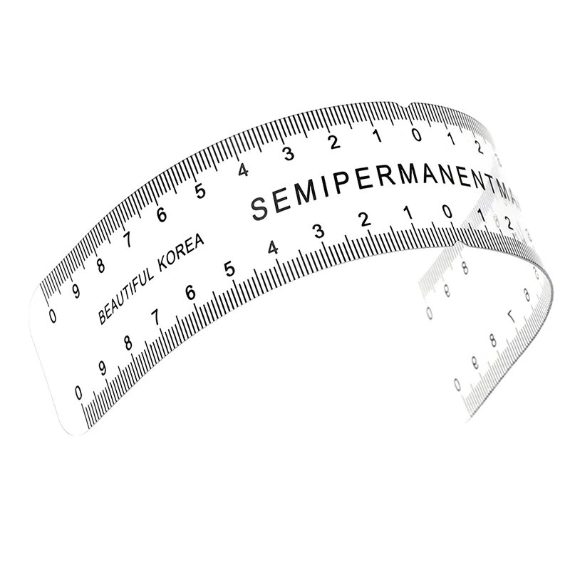 أدوات قياس مسطرة دليل مكياج شبه دائمة عالمية استنسل الحواجب #6