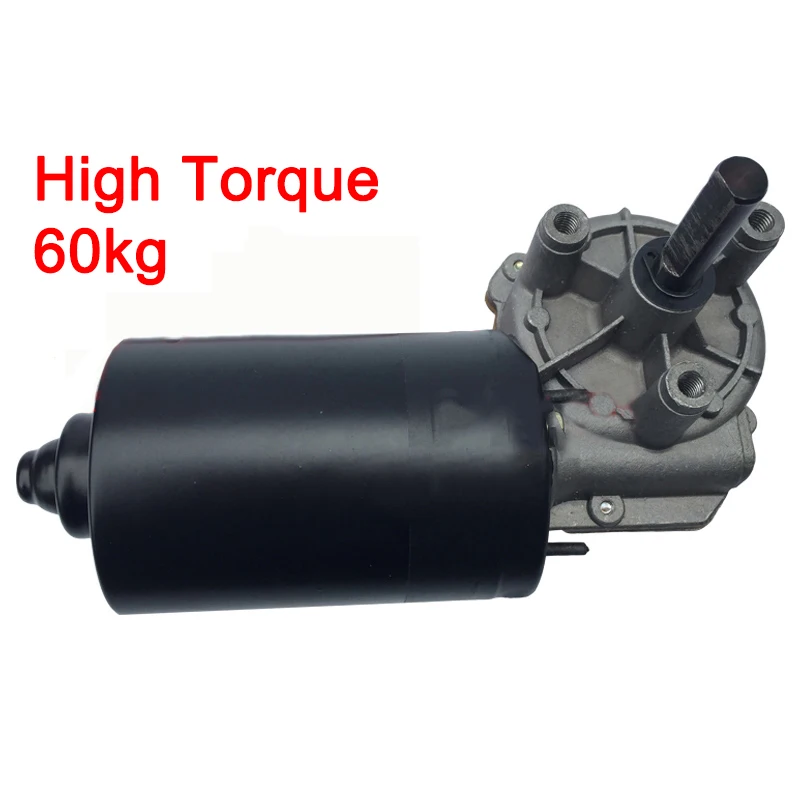 

DC12V~24V 60W 5N.M 10rpm-70rpm Gear Worm And Gear Motor With Positive Tnversion and Self Locking
