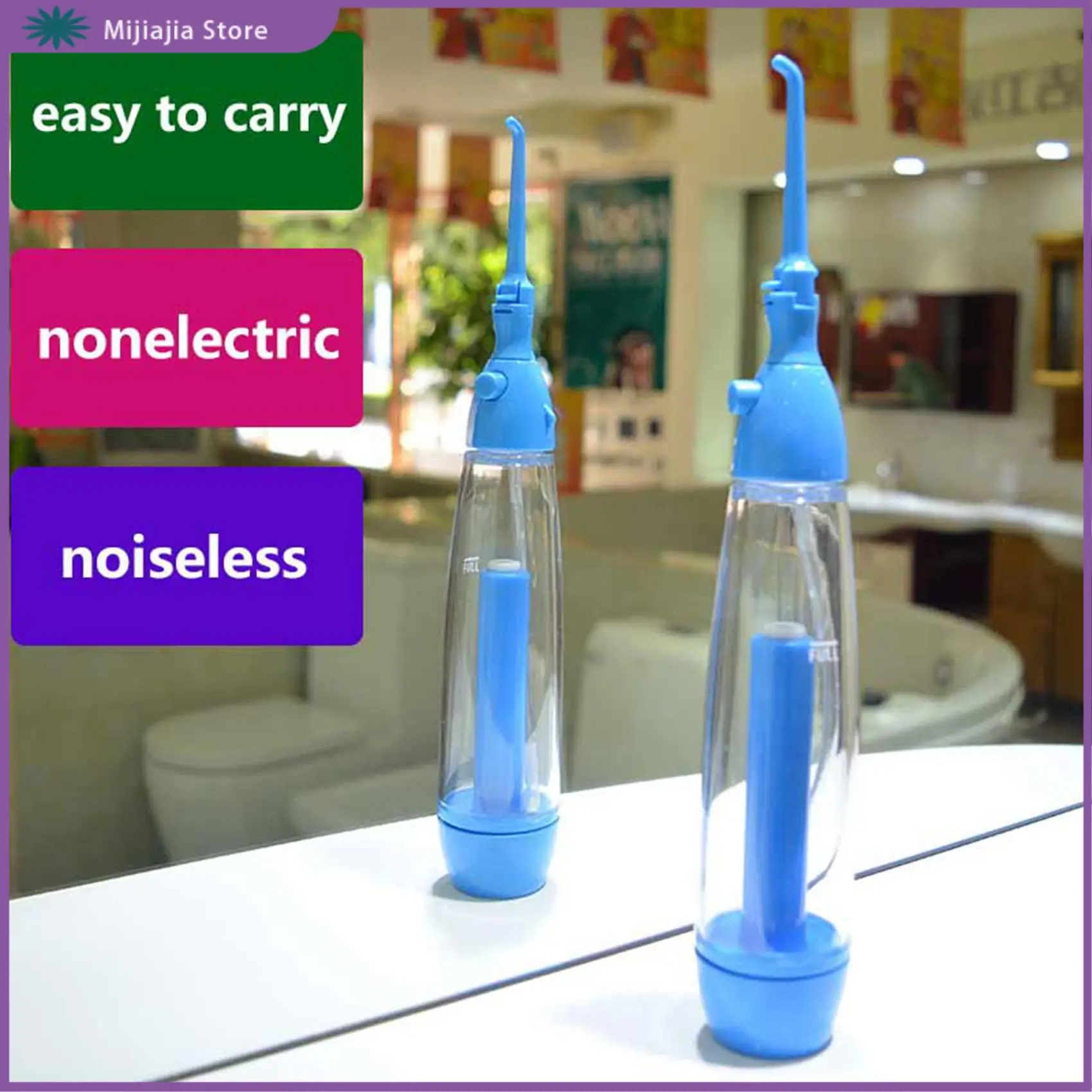 

3X New Oral Irrigator Clean The Mouth Wash Your Tooth Water Irrigation Manual Water Flosser No Electricity Abs SALES
