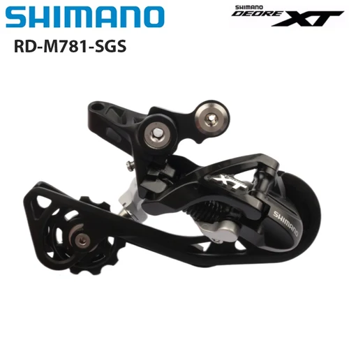 Shimano Deore XT M781 desviador trasero RD-M781 SGS 10 velocidades negro para bicicleta de montaña MTB accesorios originales