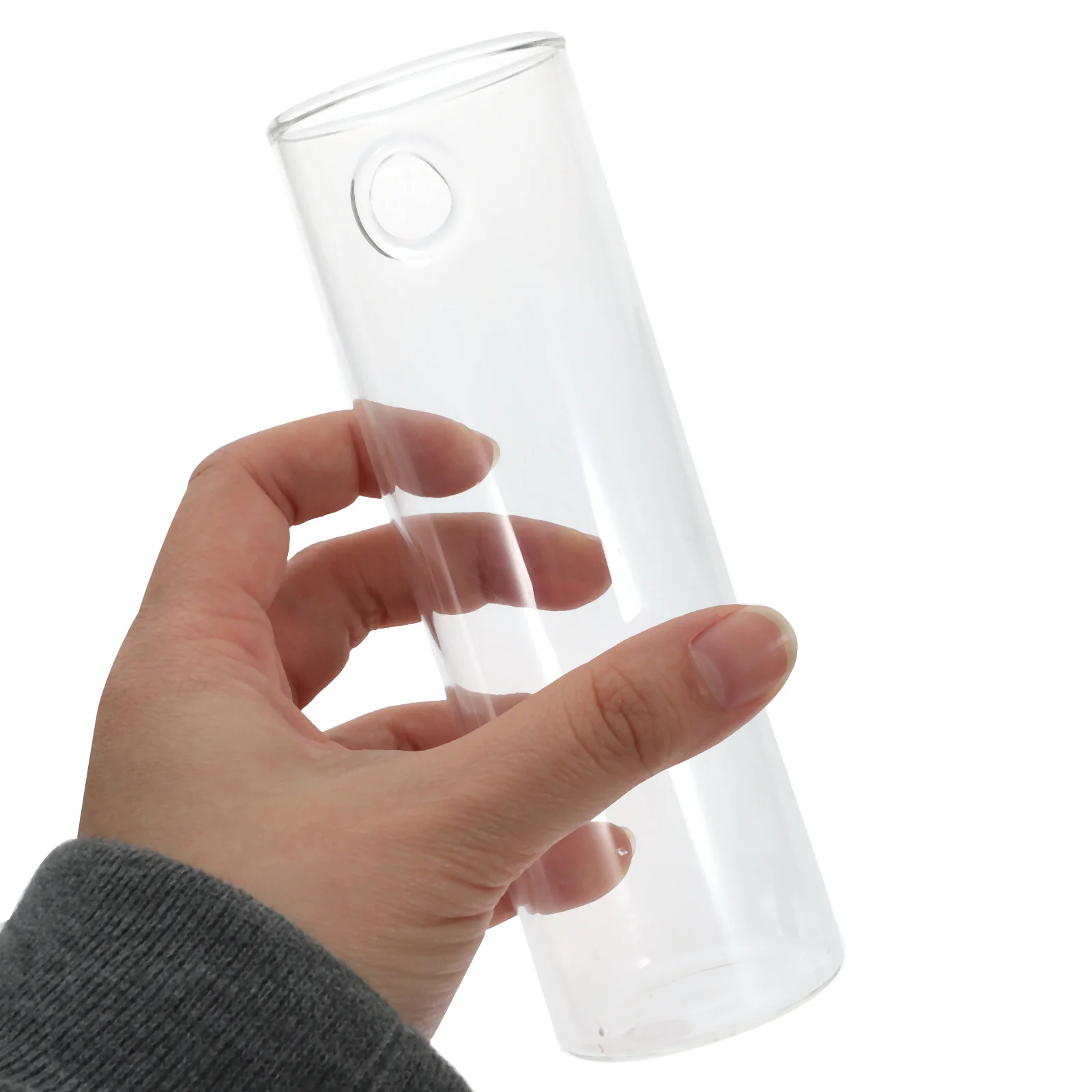 

1Set Cylindrical Glass Flower Vase Compact Size Beautiful Wall Mounted Glass Vase Plant Holder for Bedroom Living Room Balcony