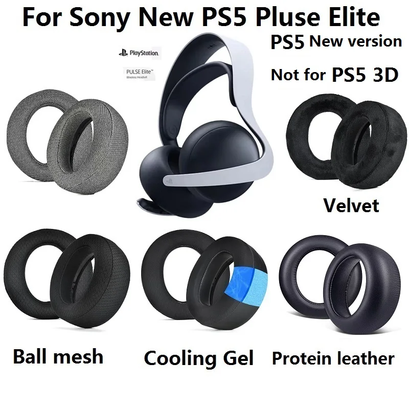 Updated Ear pads For Sony PS5 Pluse Elite PlayStation5 Pluse Elite wireless headphones replacement Earmuff Ear pillow Ear covers