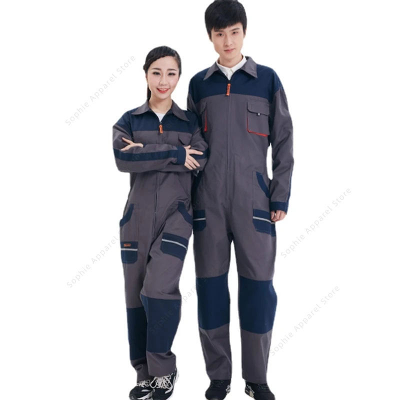 

Men's Winter Jumpsuit Work Clothes Overall Uniform Women Coveralls Car Repair Work Clothes Auto Mechanic Workshop Coverall S-5XL
