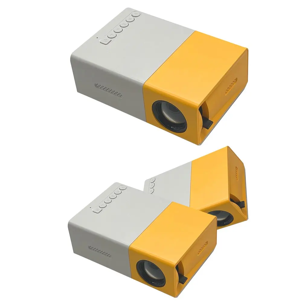 YG300 Pro LED Mini Projector Supports 1080P HDMI-compatible USB Audio Portable Home Media Video Player Home  LED Projector