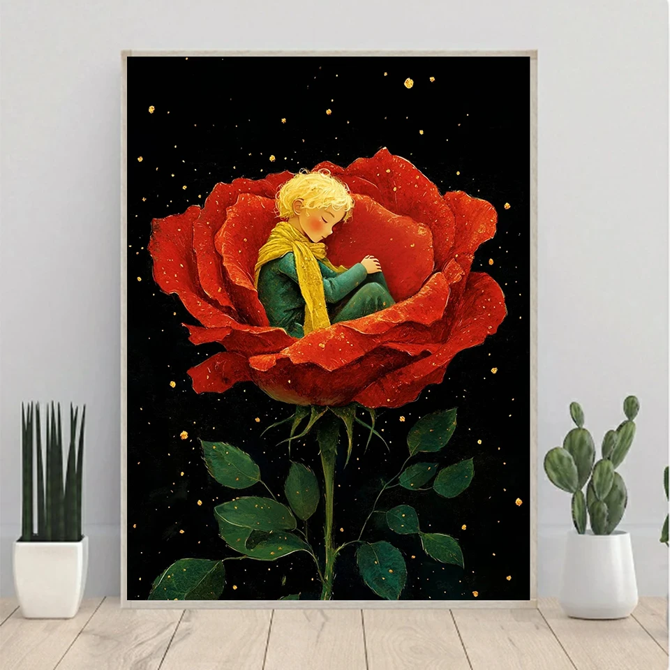 Little Prince Diamond Painting Art Cross Stitch Kit Mosaic Embroidery Wall Decoration 5D DIY Element Crafts Sale Adult Hobby