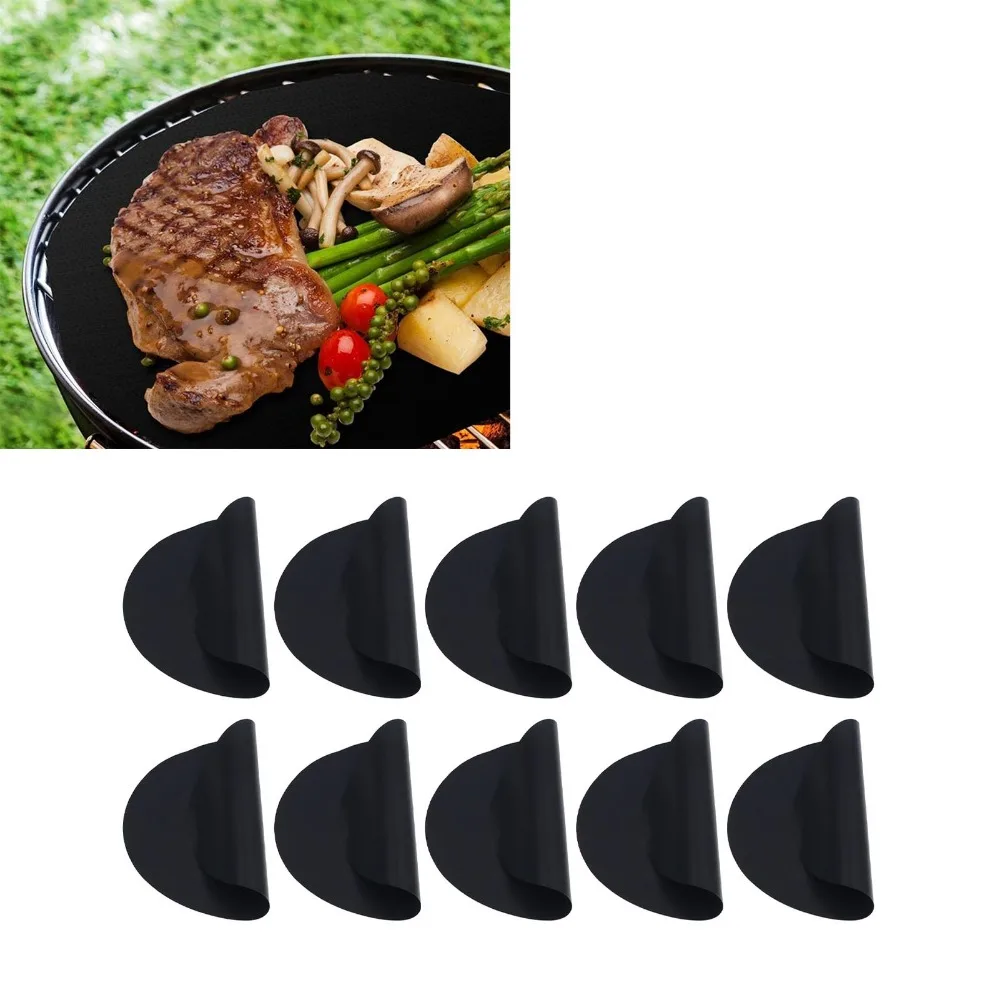 10PACK Pan Insert PTFE Surface Fryer Pan Liner Round Reusable Baking Mat Non Stick Thin Flexible Oven Liner Oven Baking