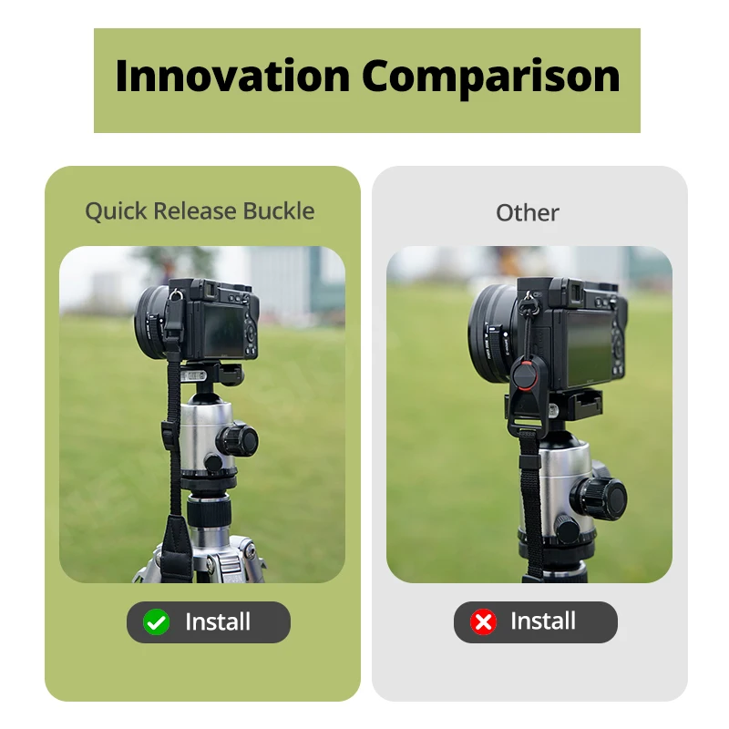 Ambitful Quick Release Camera Connector Buckle for Shoulder Strap Neck Wrist Sony Fujifilm SLR Nikon