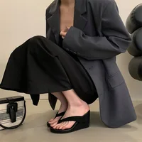 Aneikeh Fashion Summer Clip Toe Platform Wedges Women Slippers  Thick High Heels Beach Flip Flops Slide Shoes 2026 - Image 5