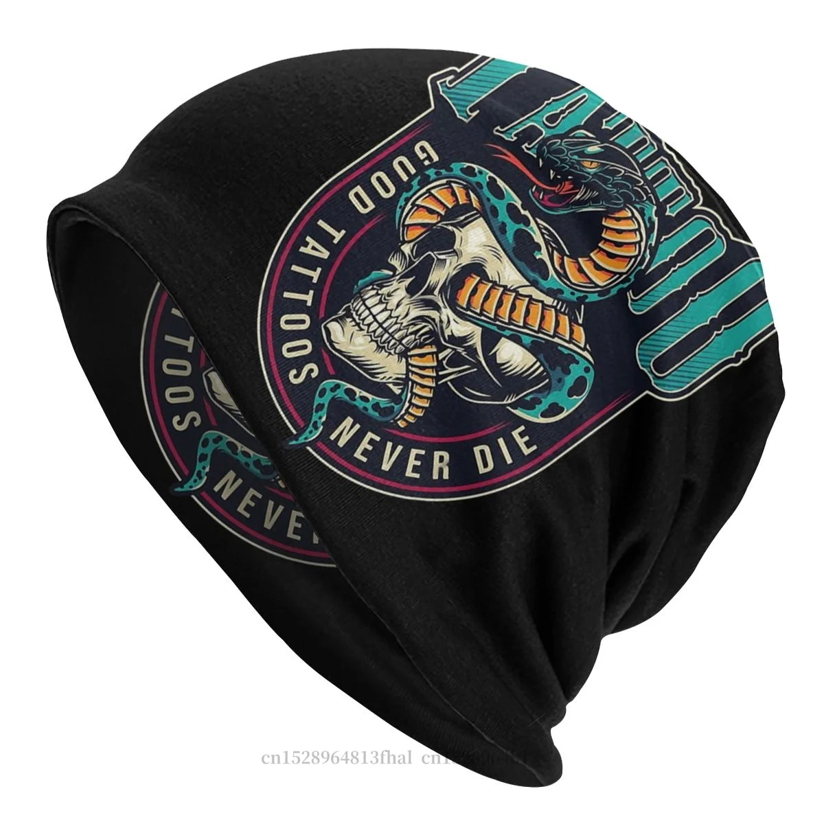 Cobra Kai Amanda TV Skullies Beanies Caps Vintage Snake Good Tattoos Never Die Hat Bonnet Hats Men Women's Street Ski Cap