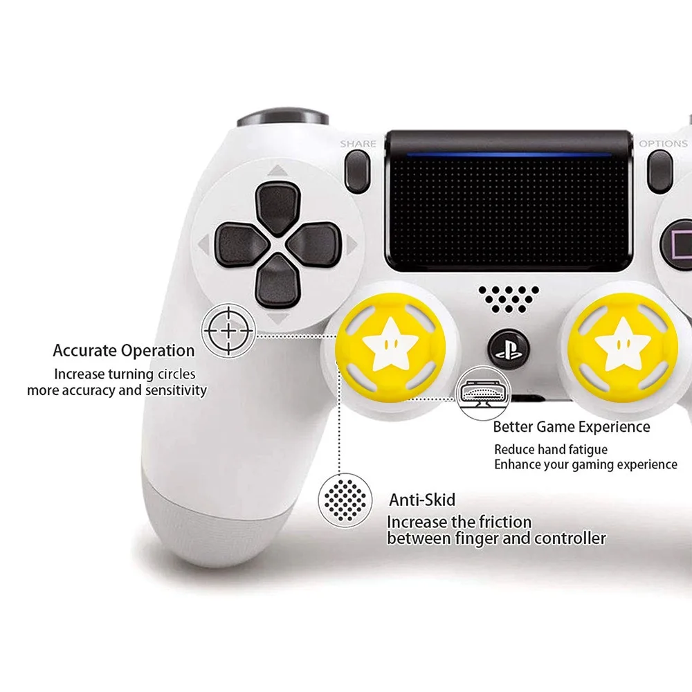 16 قطعة سيليكون التناظرية عصا التحكم متحكم الأصابع xbox one قبضة قبعات الحال بالنسبة PS5 PS4 Xbox One Switch Pro غطاء وحدة التحكم الملحقات