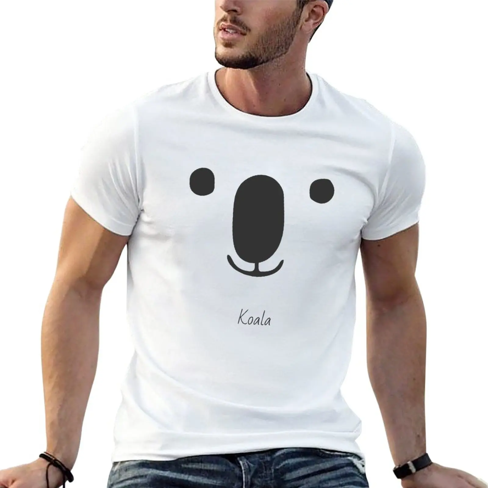 

Koala T-Shirt Short sleeve tee aesthetic clothes Blouse heavyweights designer t shirt men