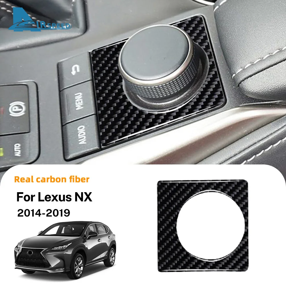 

Настоящая мягкая наклейка из углеродного волокна для Lexus NX 200 200t 300 300h 2014 2015 2016 2017 2018 2019 LHD RHD Автомобильная мультимедийная ручка Кнопка